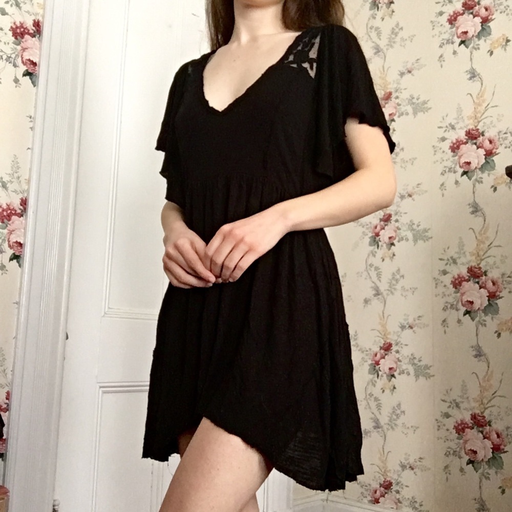 Free People Black Mini Dress